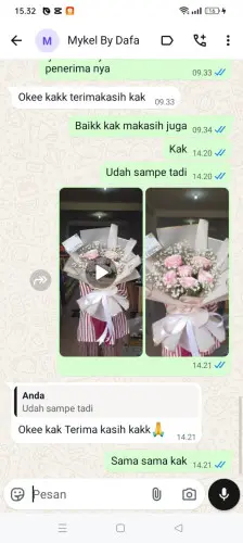 Testimonial Buket Bunga kurungdahu